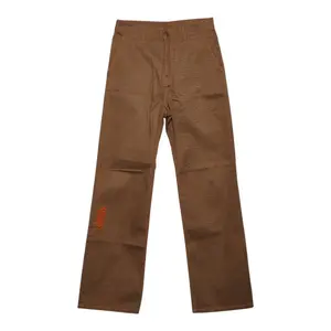 Pre-owned Louis Vuitton Cotton Small Leather Goods Suede Pants