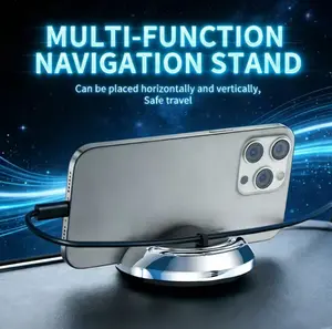 Rotatable Car Phone Holder with High-Temperature Resistant Bracket for Sunglasses Frame Plating Car Decoration Secure Anti-Slip Material for Safe Navigation