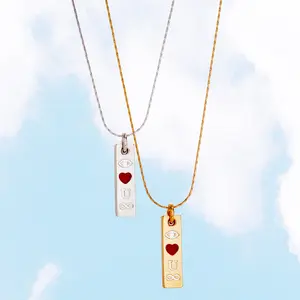 Eye Heart You Infinity- Expandable Necklace