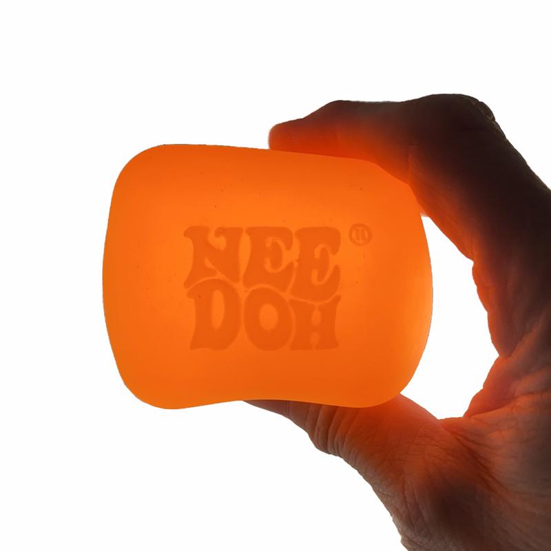 Needoh - Trending Glow in the Dark Nice Cube - Latest Craze in Hard Squish Stress Balls - Stim tools