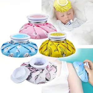 Foldable Portable Cold Hot Therapy Ice Pack, Reusable Cute Cartoon Design, Pain Relief, Leak-Proof Elastic Ice Bag, Muscle Relaxation, Fitness Enthusiasts