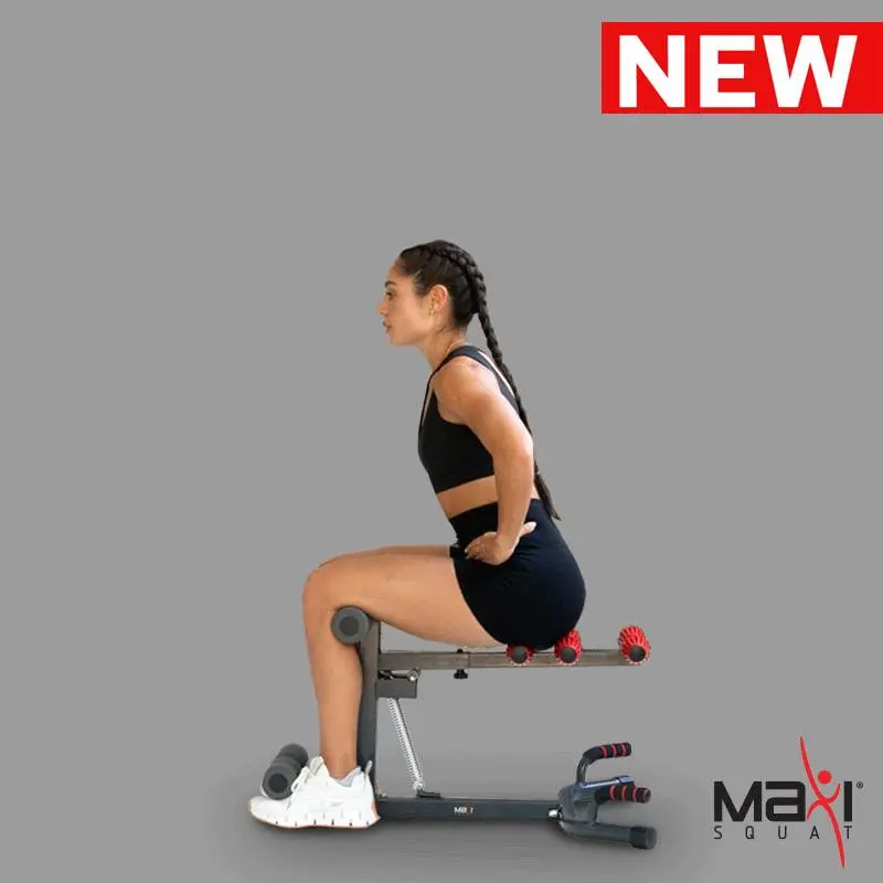 MaxiClimber Maxi Squat Machine - Patented Design for Targeting Glutes, Quads, Hamstrings, Core & Abs for Low Impact Lower Body Workouts