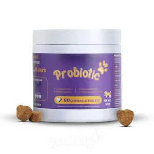 8-in-1 Multivitamin Soft Chews for Dogs – Probiotics, Gut & Immune Support – Pork Flavor – 90 Treats