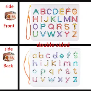 Mini Dual-Function Letter Tracing Board, 26 Alphabet Capital & Small Letters Practice Board, Home Leisure Early Education Toy, Ideal Gift