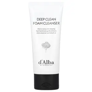 d'Alba Deep Clean Foam Cleanser, White Truffle, 2.7 fl oz (80 ml)