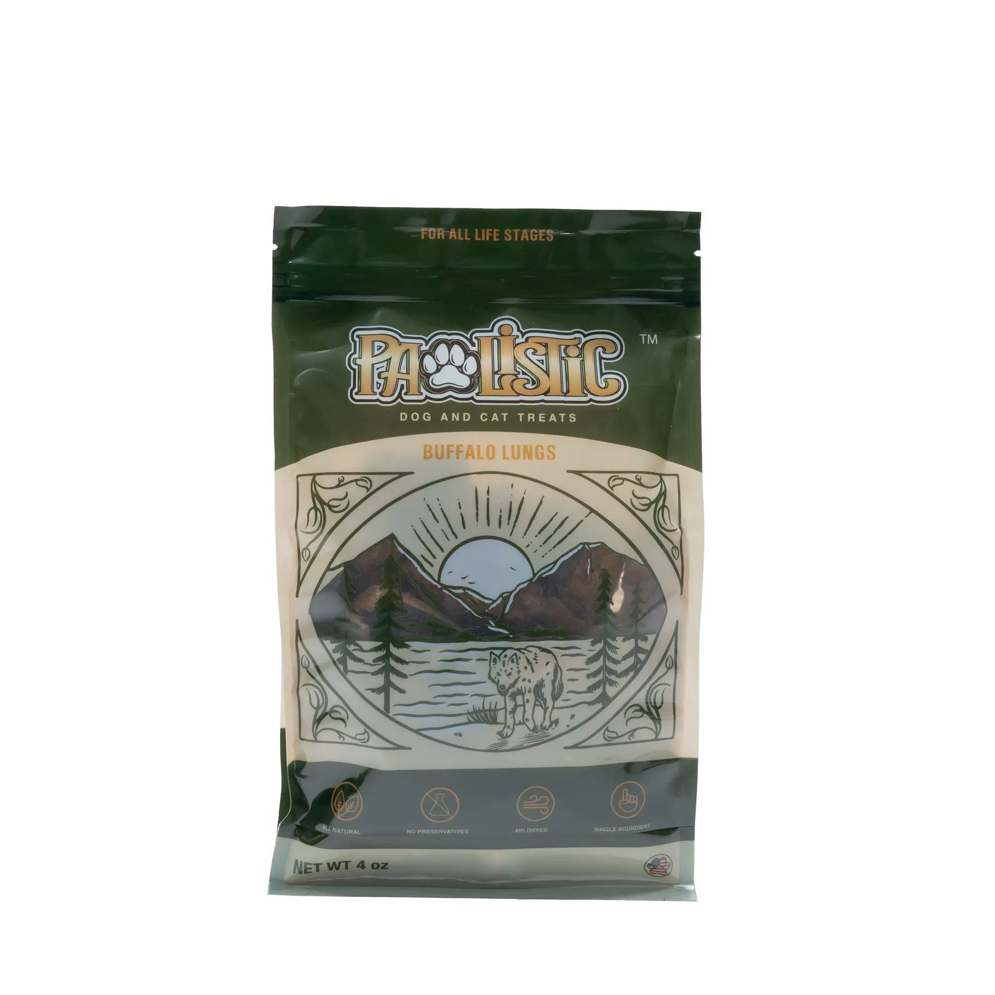 Pawlistic's Buffalo Lung Delights | Wholesome & Irresistible Treats | 4oz