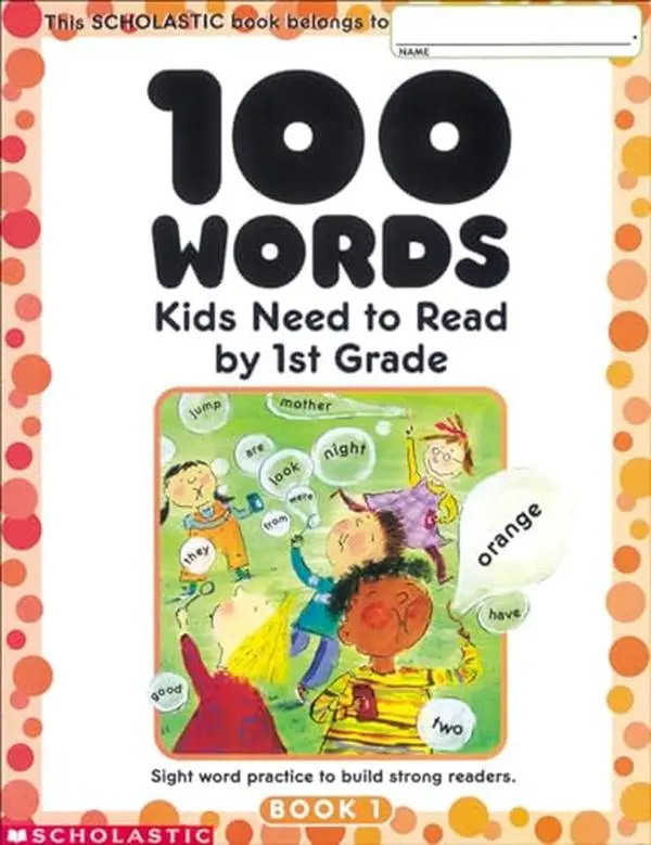 Scholastic 100 Sight Words Paper Books for 1st Grade Kids - Teacher-Developed Home Learning Materials for Targeted Reading Practice