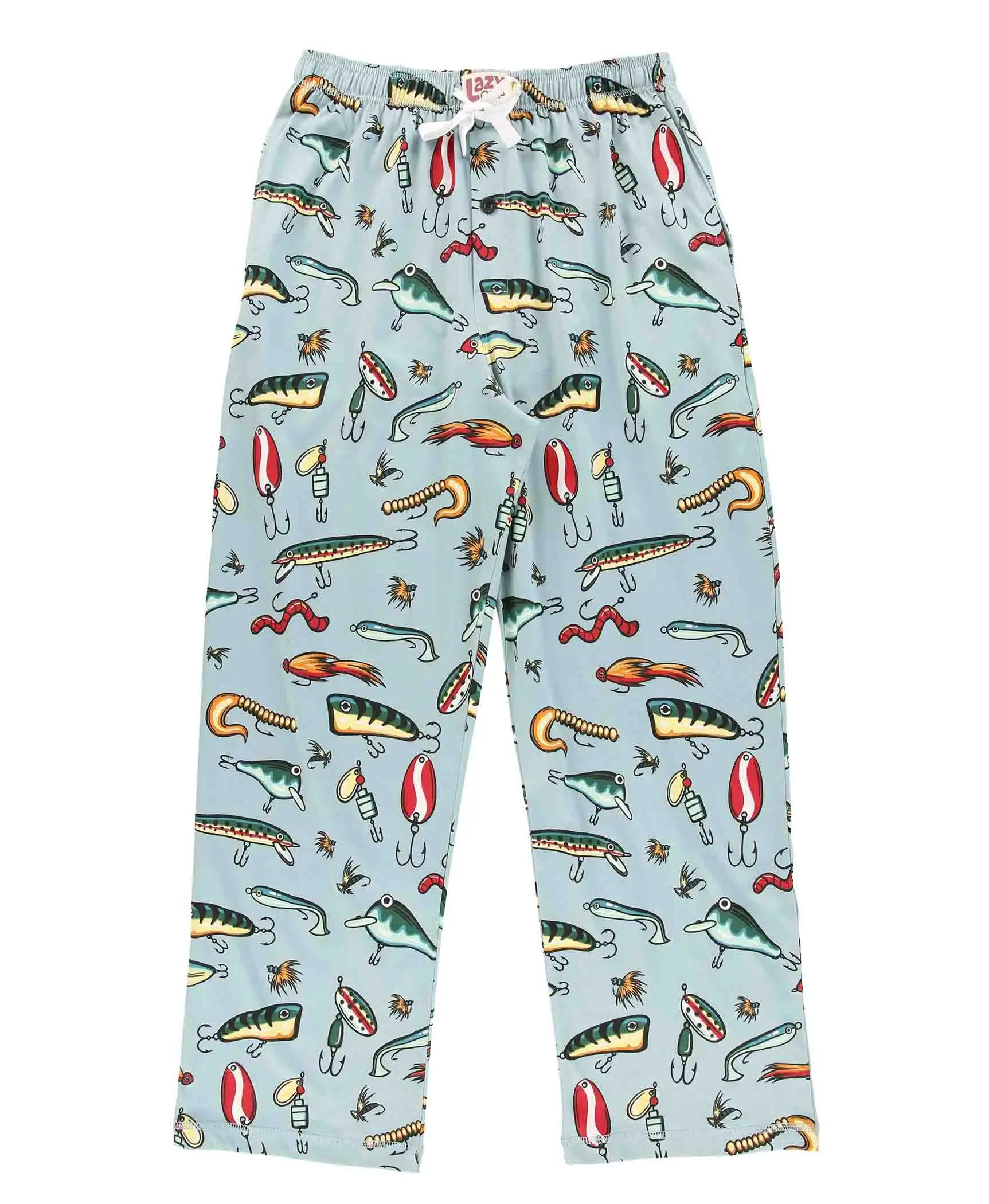 Funny Ocean Fishing Lures Pajama Pajama Pants For Men, Men's Separate Bottoms, Lounge Pants, Fishing PJs