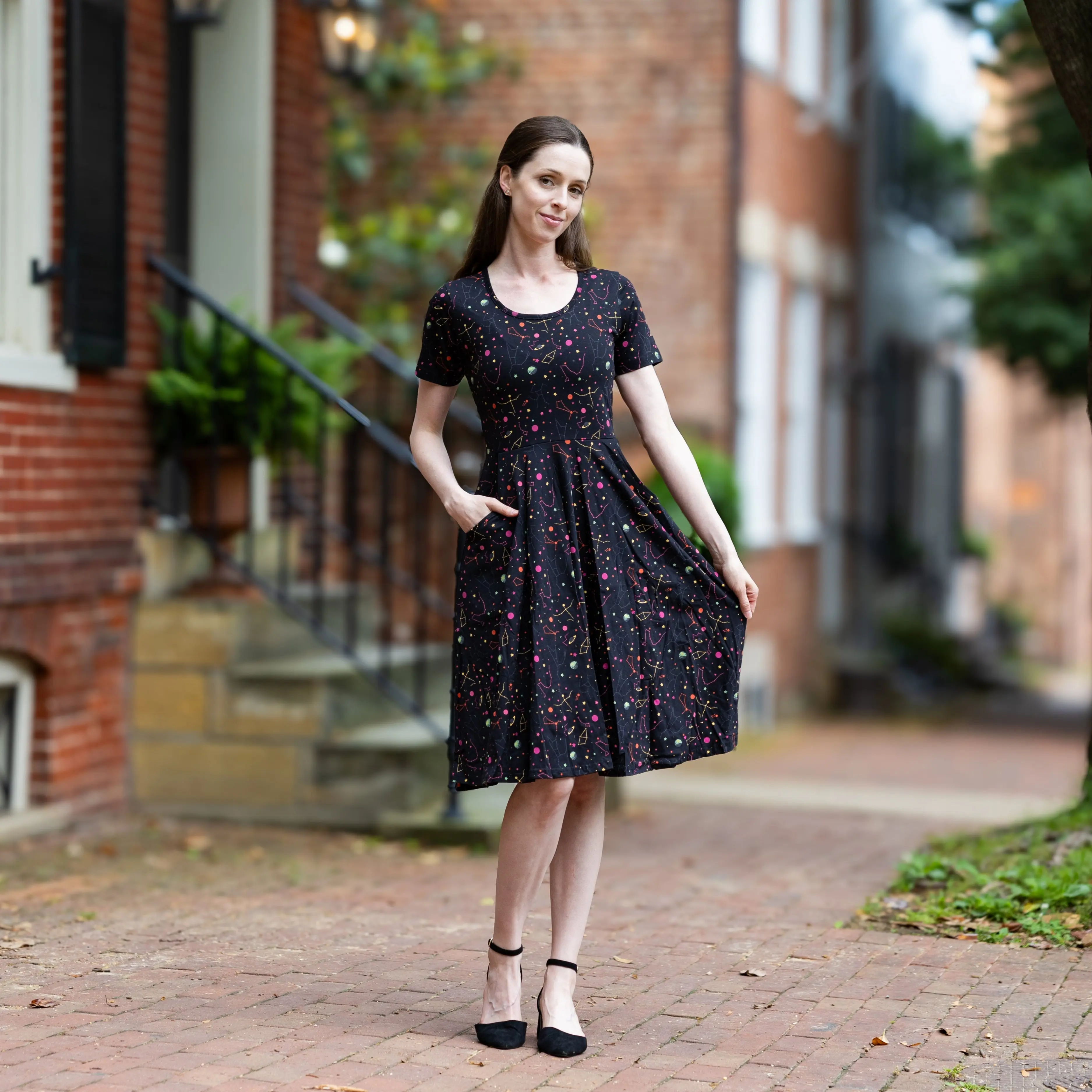 Rainbow Constellations Glow-in-the-Dark Twirl Dress with Pockets - TikTok Shop Rainbow Constellations Glow-in-the-Dark Twirl Dress with Pockets - TikTok Shop