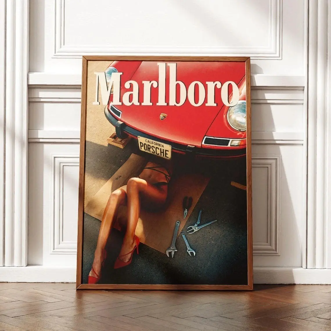 Vintage Western Cigarette Poster, Retro Girls Wall Art, Tobacco Poster (No Frame)