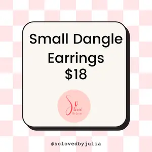 Small Dangle Clay Earrings