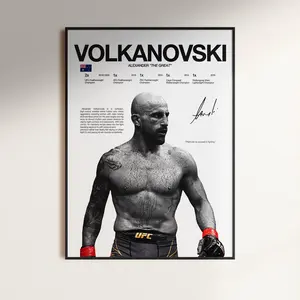 Alexander Volkanovski Poster, UFC Wall Print, MMA  Fighter Poster, Gym Poster, UFC Fan Room Decor, Gift for Him