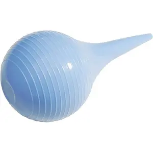 (90ml)Rubber Suction Ear Syringe, Hand Bulb Syringe Ear Washing Squeeze Bulb- Blue Smooth