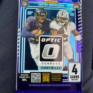 Panini 2025 NFL Trading Cards Optic Donruss Football 4 Cards Per Pack Official Panini NFTs NFL