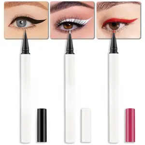 3-piece set black, white and red waterproof color eyeliner liquid eyeliner set long-lasting fine quick-drying color liquid eyeliner