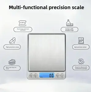 Household kitchen electronic scale, high-precision baking scale, precise gram scale, small countertop food scale
