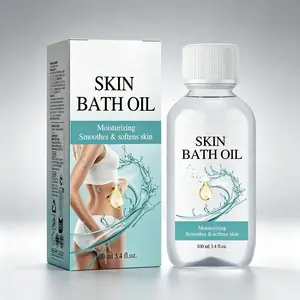 Silky, Soft & Radiant Skin – Skin Bath Oil 100ml – Deep Moisturizing Formula – Smooths & Softens Dry, Rough Skin – Luxury Bath Oil for Daily Body Care