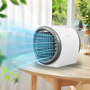 All-in-One Desktop Humidifier & Air Cooler with 500ML Tank Rapid Cooling 3 Gear Settings Ultra-Quiet for Bedrooms Offices Living Rooms 4-in-1 Multi-Functional Air Cooler