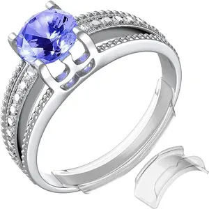 5 STARS UNITED Ring Sizers for Loose Rings - 8 - Pack Easy-Clip Ring Size Adjuster for 1-10 mm Band Widths - Ring Guards for Women and Men