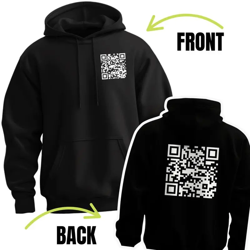 Funny FU QR Code Hoodie   sweater and Hoodie