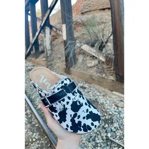 Cow Print Slip On
