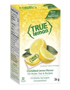 True Lemon - Crystallized Lemon For Water, Tea - Single-Serve Packets - Water Enhancer - 32-count