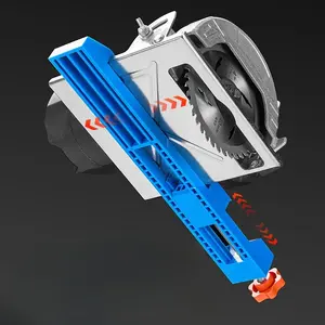 Blue Guide Rail Set with Diamond Cutting Blade, Adjustable Ceramic Tile Cutter Base, Marble Glass Brick Scribing Tool
