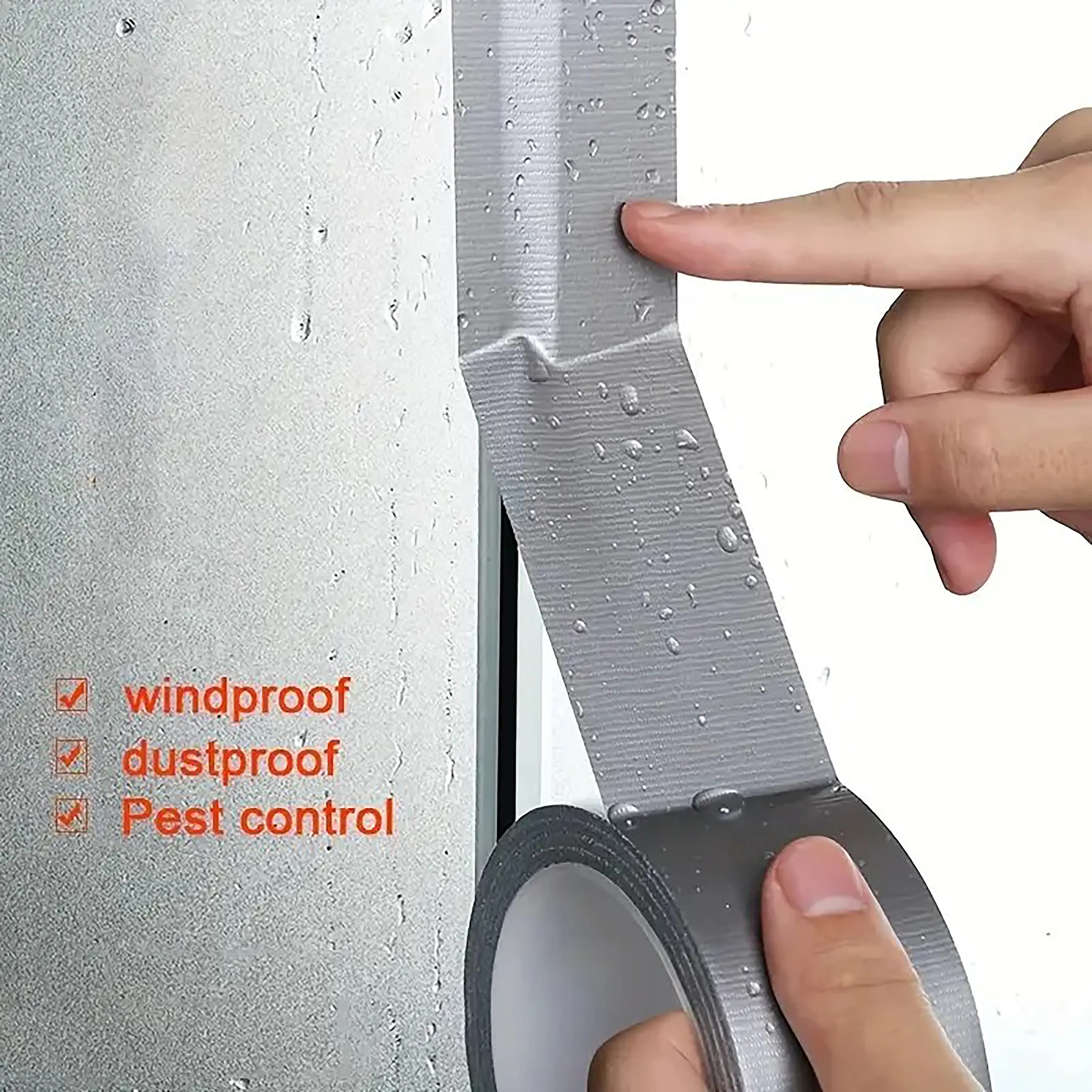 Heavy-Duty Thick Foil Adhesive Insulating Tape - Full Roll High-Temp Silver Tape with UV Protection, Wrinkle Resistance, Pressure Sensitivity, Fire-Blocking for HVAC Duct Work, AC Pipe Seal, DIY Crafts
