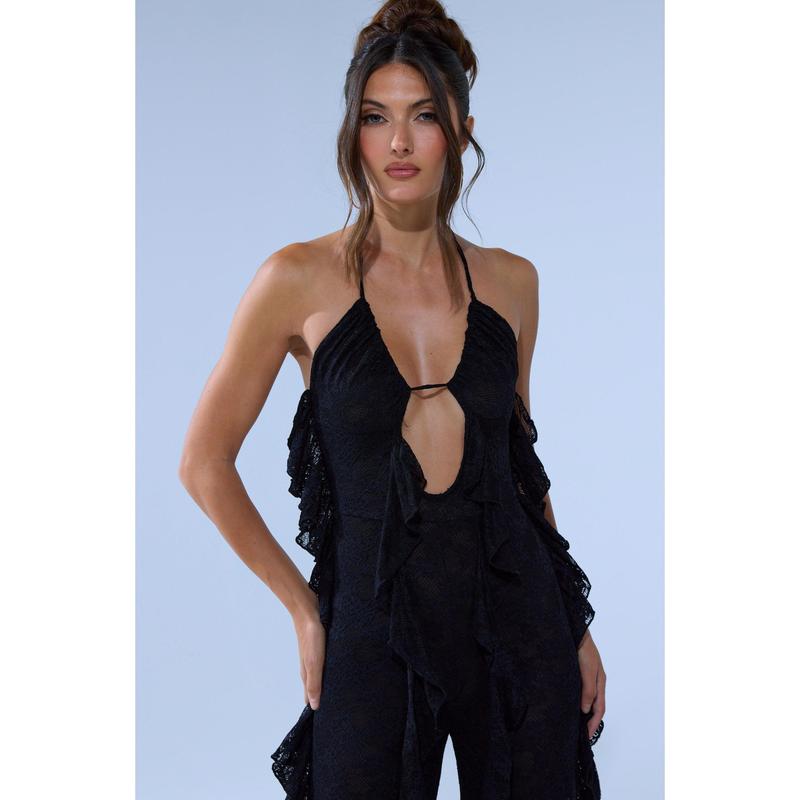 FREE AS A BIRD RUFFLED JUMPSUIT