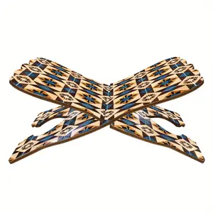 A set of wooden bookshelves for the Quran and Bible, prayer bookshelves, magazines, and recipe display shelves during Ramadan, suitable for reading and praying in church, Bookshelf Storage, Organiser