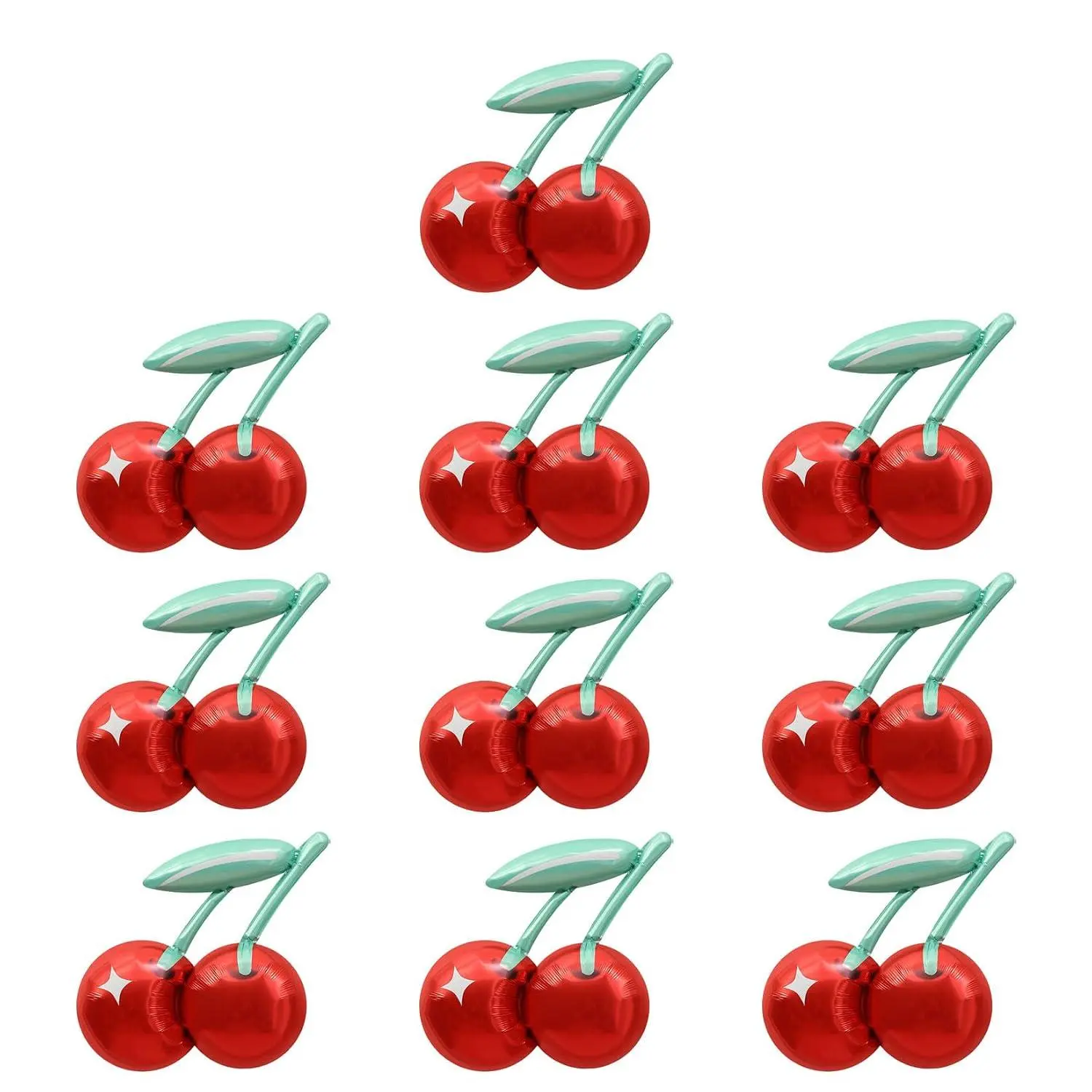 Happy Birthday Party Balloon Decoration Cherry Balloon Party Supplies Cherry Decoration (10Pcs Cherry Balloon)