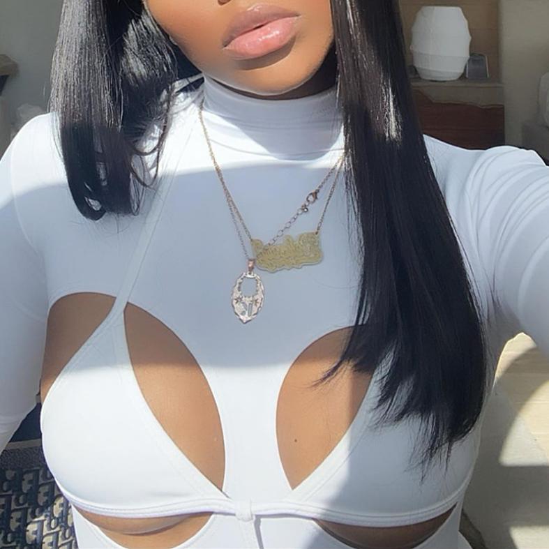 Bandage Hollow Out Long Sleeve Skinny Rompers Womens Jumpsuit Fashion Sporty Workout Active Wear White Autumn Jumpsuits