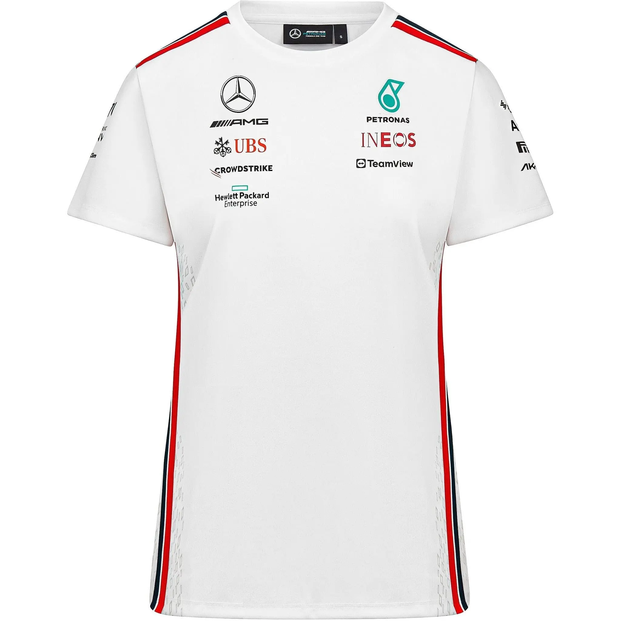 Mercedes AMG Petronas F1 Women's Driver T-Shirt - Black/White
