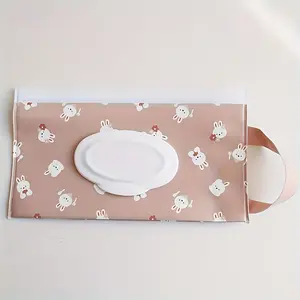 1pc EVA Portable Wipes Dispenser - Refillable Wet Wipe Holder with Freshness Preservation, Reusable Wet Wipe Pouch for Outdoor, Camping, Hiking - Handy Carry Design - For Families & Travelers - Perfect for Outdoor Activities