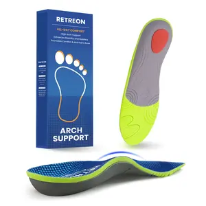 RETREON Performance Insoles with Advanced Arch Support & Shock Absorption | All-Day Standing & Walking Comfort | Trim-to-Fit for Dress Shoes, Sneakers & Work Boots | Unisex Orthotic Insoles for Pain Relief, Flat Feet & Plantar Fasciitis (Men & Women)