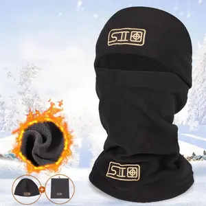Men's Thermal Balaclava Face Mask, Multifunctional Full Coverage Polyester Cotton Neck Gaiter for Skiing, Hiking & Snowboarding