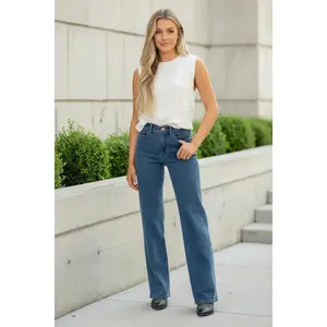 Judy Blue Classic Denim High Waist Wide Jeans