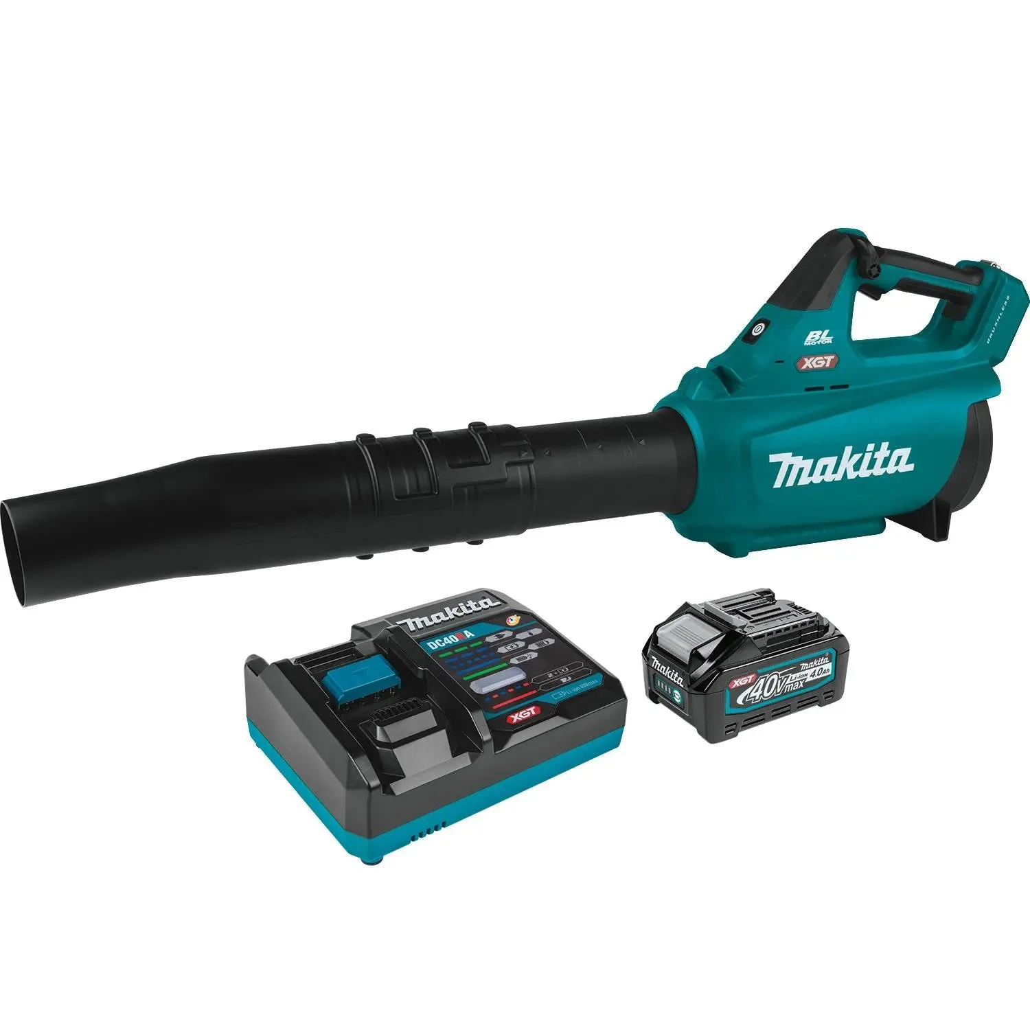 Makita GBU01M1-R Factory Reconditioned 40V Max XGT Brushless Blower Kit - 4.0Ah Brushless Motor, In-Line Fan, Heavy Debris Handling, 40V Max Power