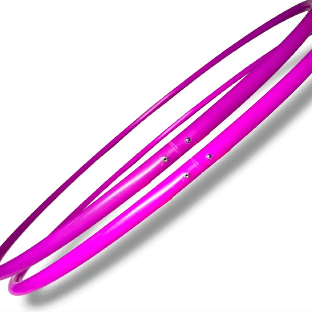 Mini’s Double Set UV Reactive Fuchsia Hula Hoops 5/8 or 3/4 Polypro (2 qty)