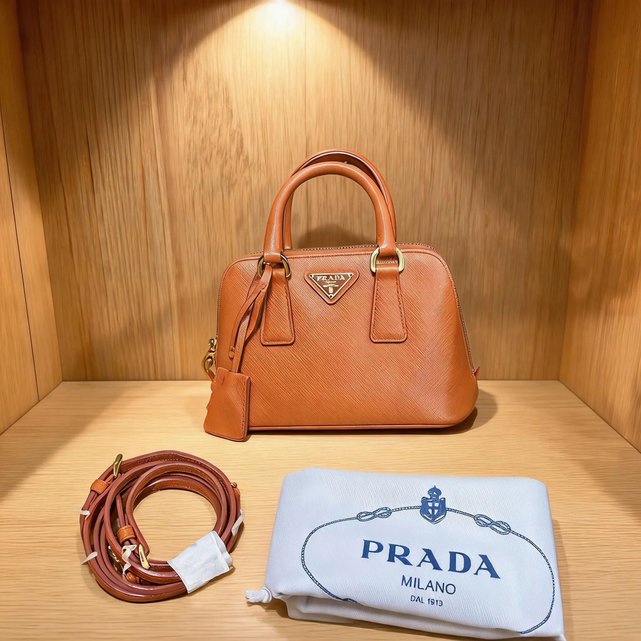 Pre-owned PRADA Leather Shoulder Bag C0723208514