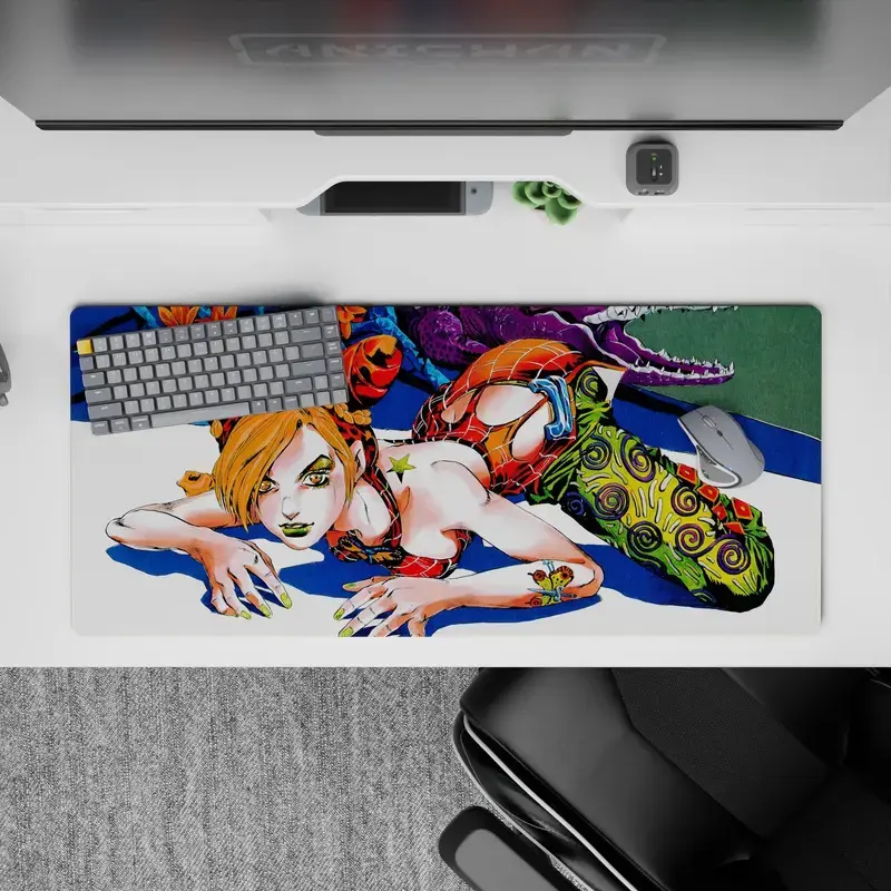 JoJo - Anime Desk Mat - Vibrant Prison, Mouse Pad for Anime Fan, Gaming Desk Accessories, Large Computer Pad, Desk Decor