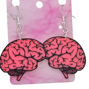 Brain Earrings (Medical) 3D Printed - Original Design