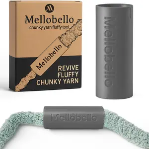 Chunky Yarn Fluffer - Efficient Yarn Fluffing Tool for Fluffing Bulky,Chenille Yarn, Easy to Use for Crochet & Knitting Projects,Green