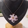 Fashion Flower Pendant Necklace for Women, Elegant Necklace, Fashion Jewelry for Party, Trendy All-match & Exquisite Jewelry for Birthday Gifts, Daily Wear Necklace