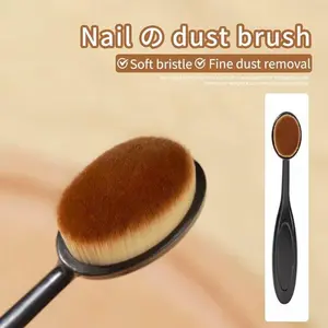 Chrome Nail Dust Brush – Soft Buffer Brush for Perfect Shiny Chrome Nails