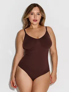 ILARIA SoftSculpt Shaping Bodysuit - Seamless Strong Support Thong Back Shaper