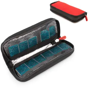 Travel Case for Contact Lenses – Fits 24 Daily Contacts in Compact, Insulated Left & Right Storage – Includes Contact Lens Case Only