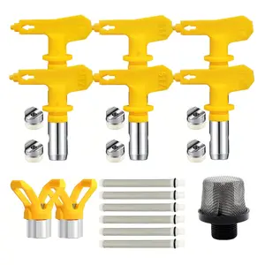 Airless Paint Sprayer Nozzle Set (15pcs/set), Airless Paint Sprayer Nozzle Tip & Filters & Accessories, Professional Sprayer Nozzle Tip Guard Set, Spray Nozzle Tips
