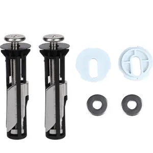 2 Pcs Universal Toilet Seat Bolts Kit | Heavy Duty Replacement Hardware with Screws, Washers & Nuts