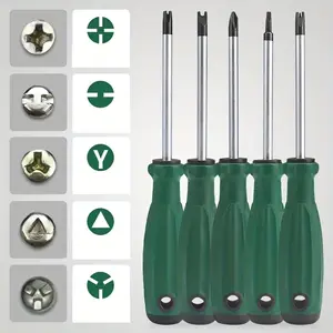 5-Piece Irregular Screw DIY Set, U-Shaped Y-Shaped Triple Tip Cross Triangle Screwdriver, Universal Manual Tool, Super Durable Repair Tool